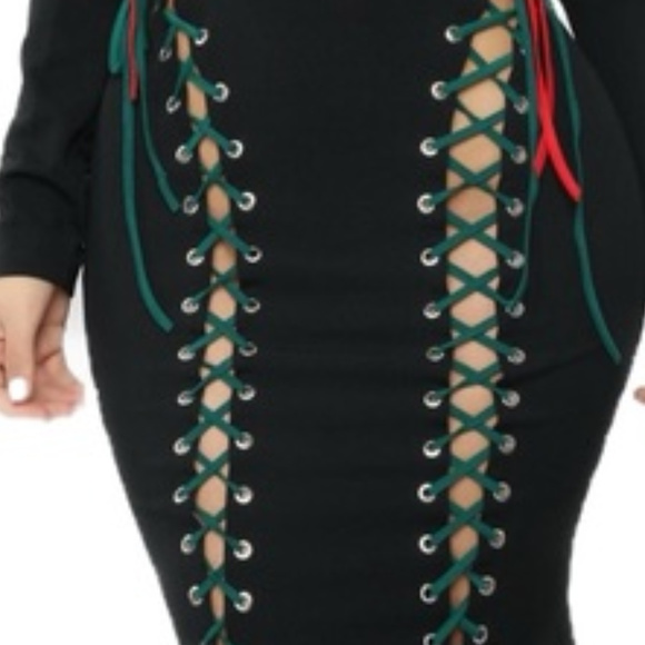 Lace Up Gothic Gown Midival Dress Corset dollskill - Picture 8 of 8